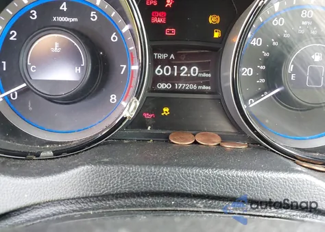 2013 Hyundai Sonata Gls z USA, uszkodzony, nr VIN 5NPEB4AC5DH664903